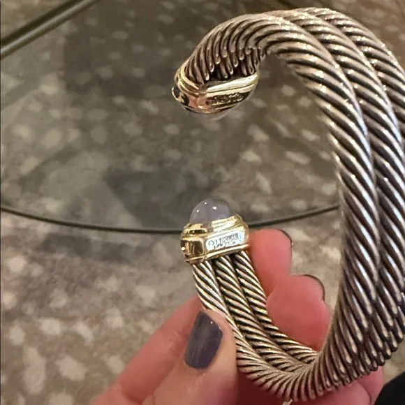 David Yurman Chalcedony Cuff Bracelet - Picture 3 of 4